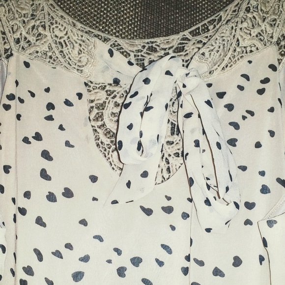 Buffalo David Bitton Pale Daisy Hearts Y2K Dress, Sz L - Picture 8 of 14